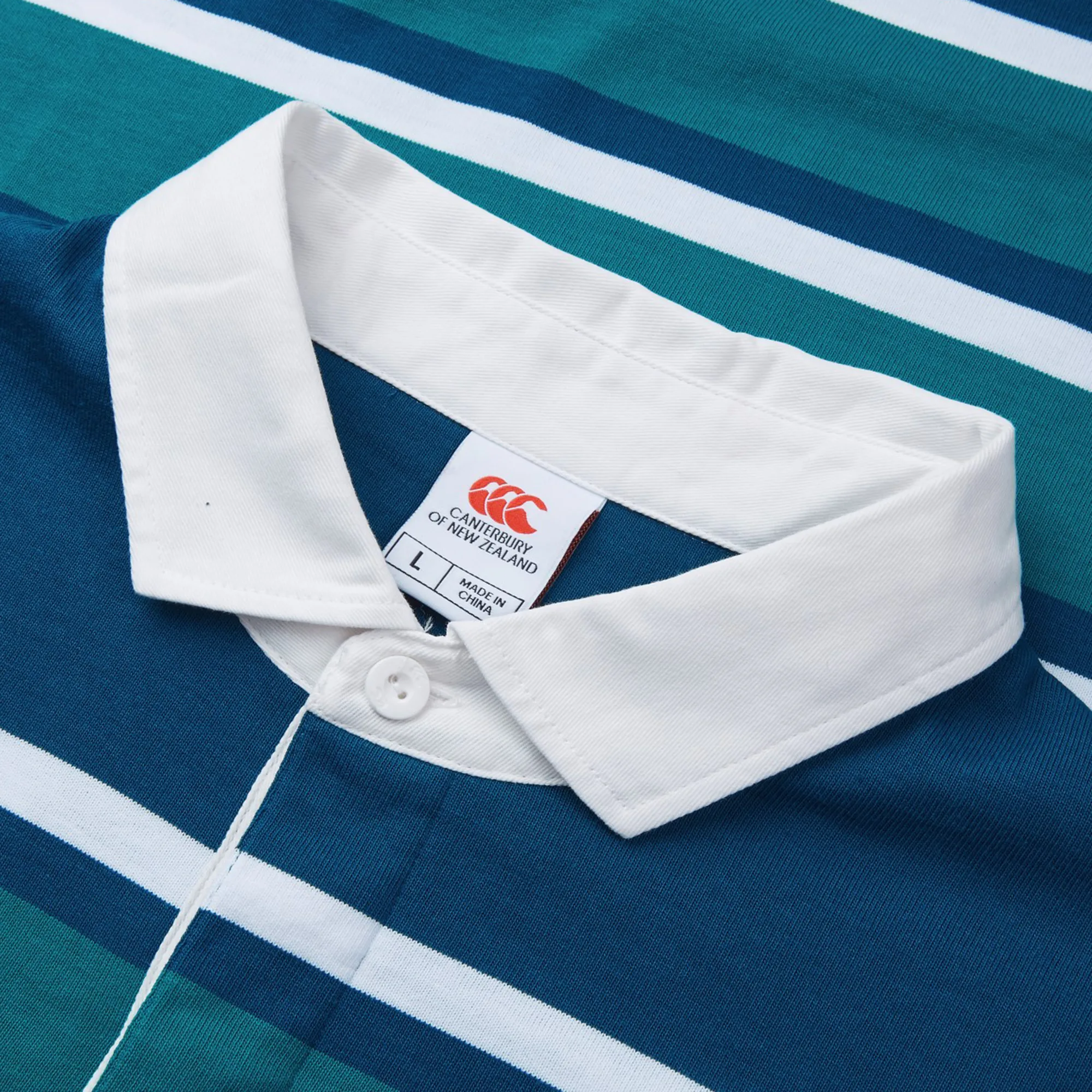 Canterbury Engineered Long Sleeve Striped Rugby Jersey