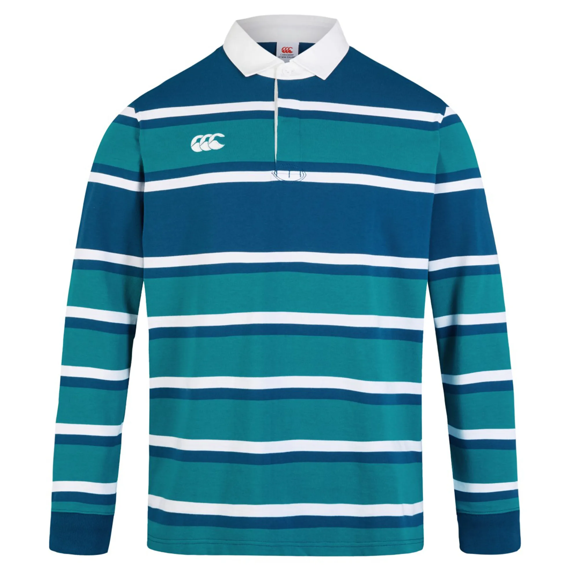 Canterbury Engineered Long Sleeve Striped Rugby Jersey