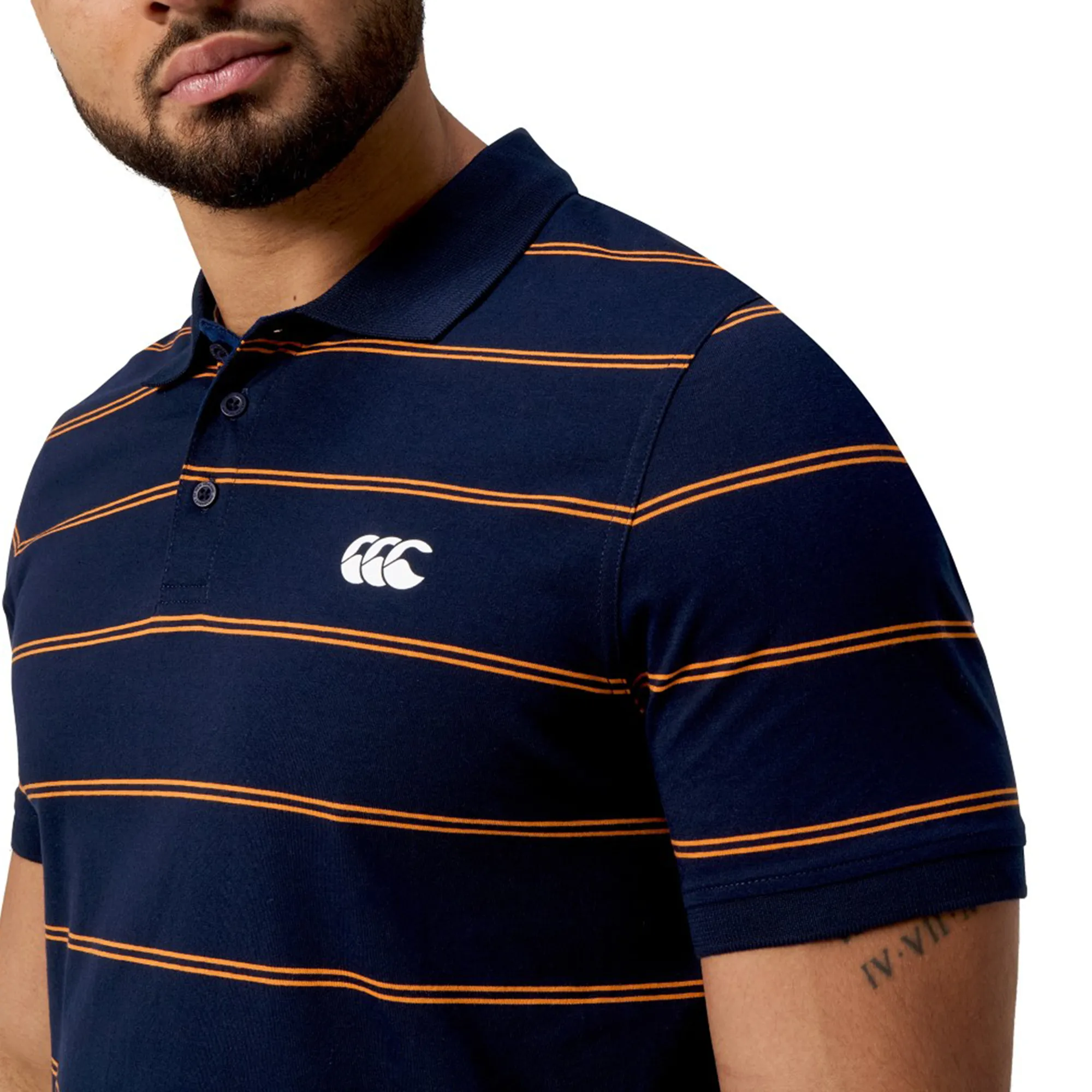 Canterbury Fundamental Yarn-Dye Stripe Polo