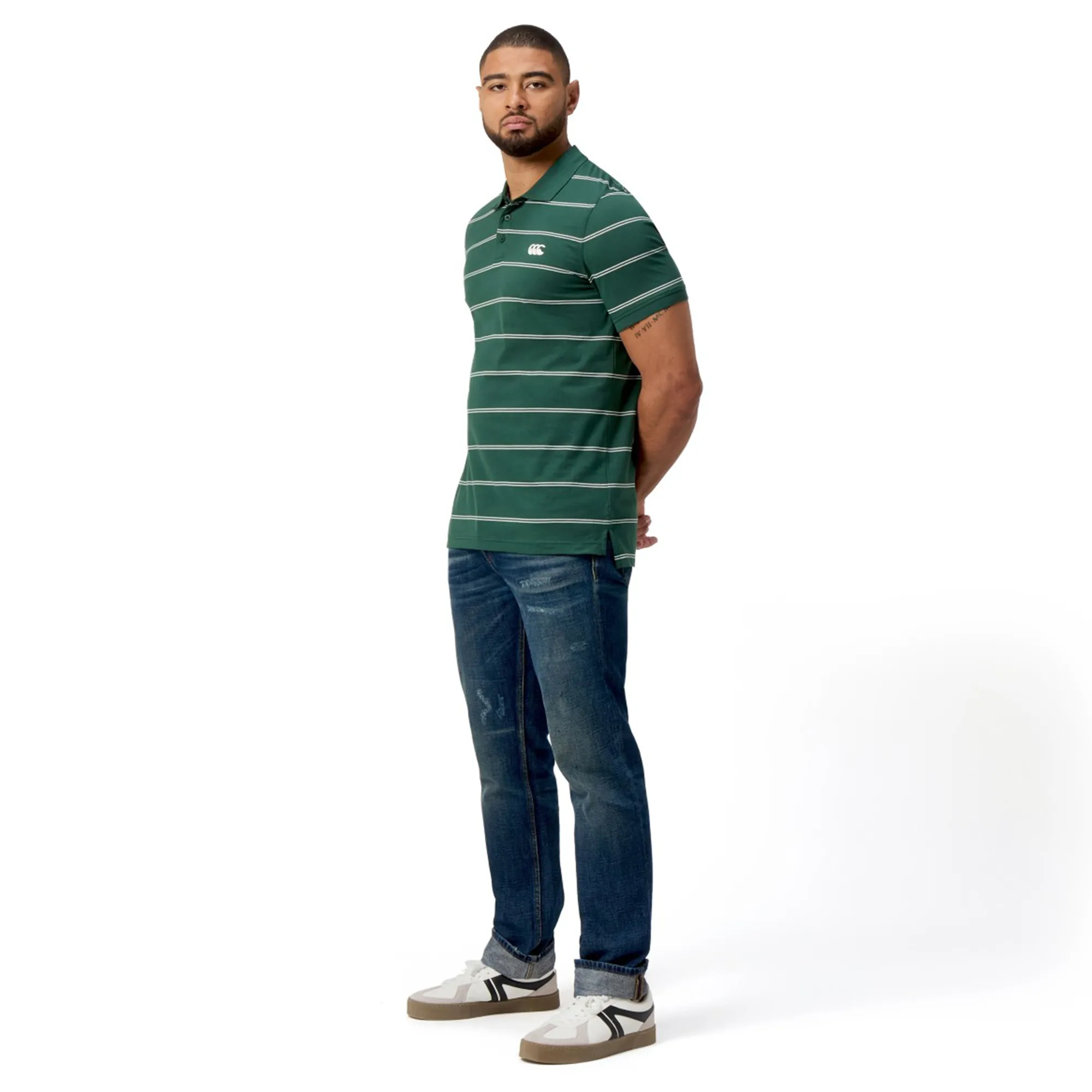Canterbury Fundamental Yarn-Dye Stripe Polo