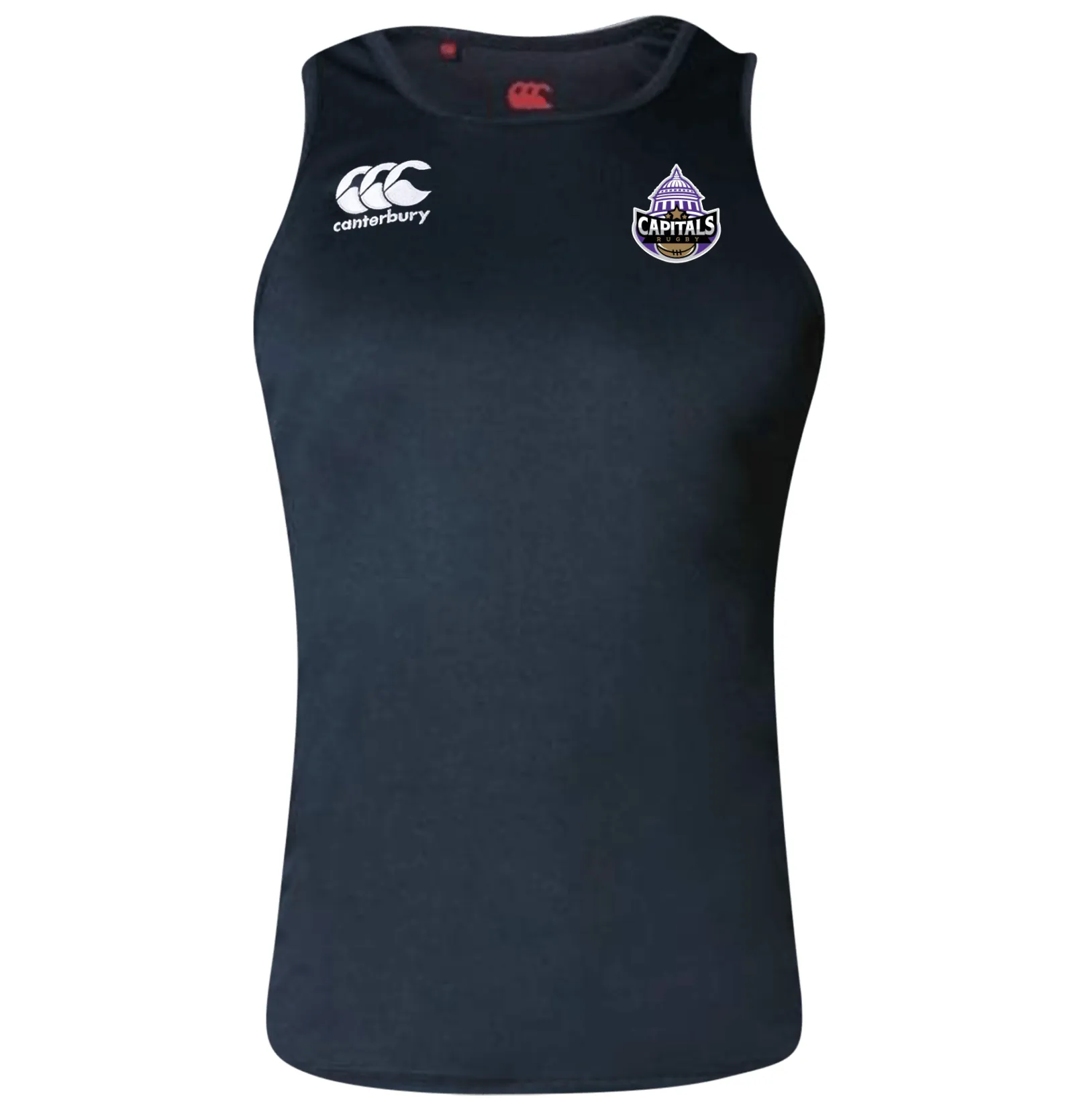Capitals Rugby NC Canterbury Black Core Vapodri Rugby Singlet