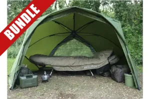 CARP SPIRIT Bundle - Razorback Brolly with Zip in Front