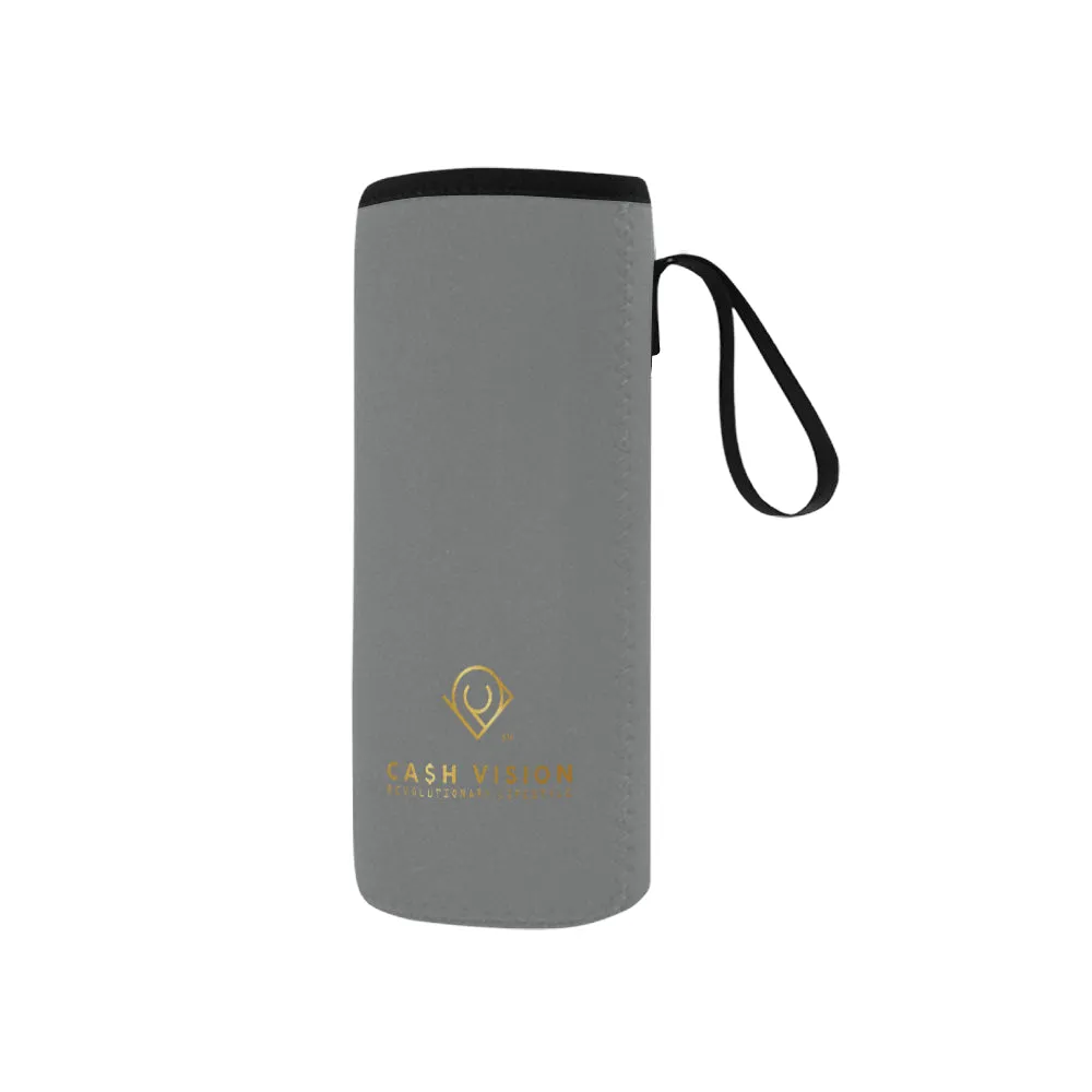 Cash Vision Small Neoprene Water Bottle Pouch - Grey