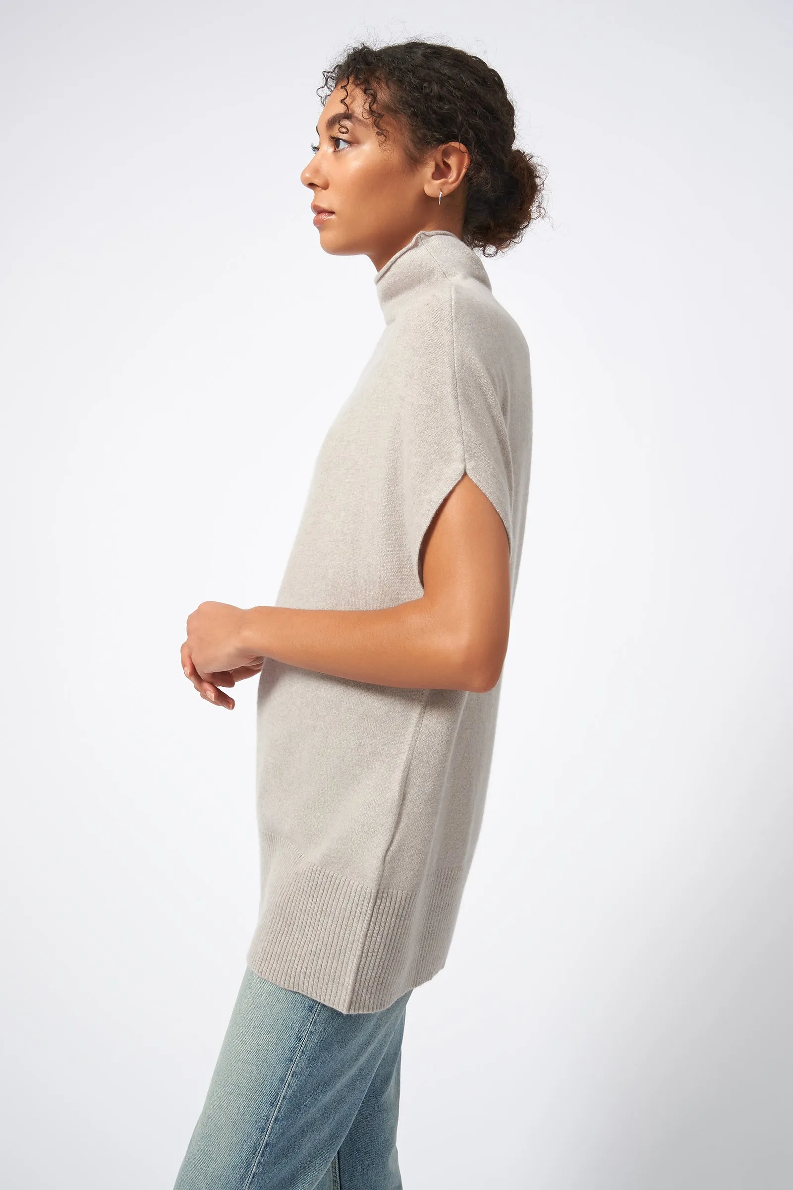 Cashmere Funnelneck - Agate