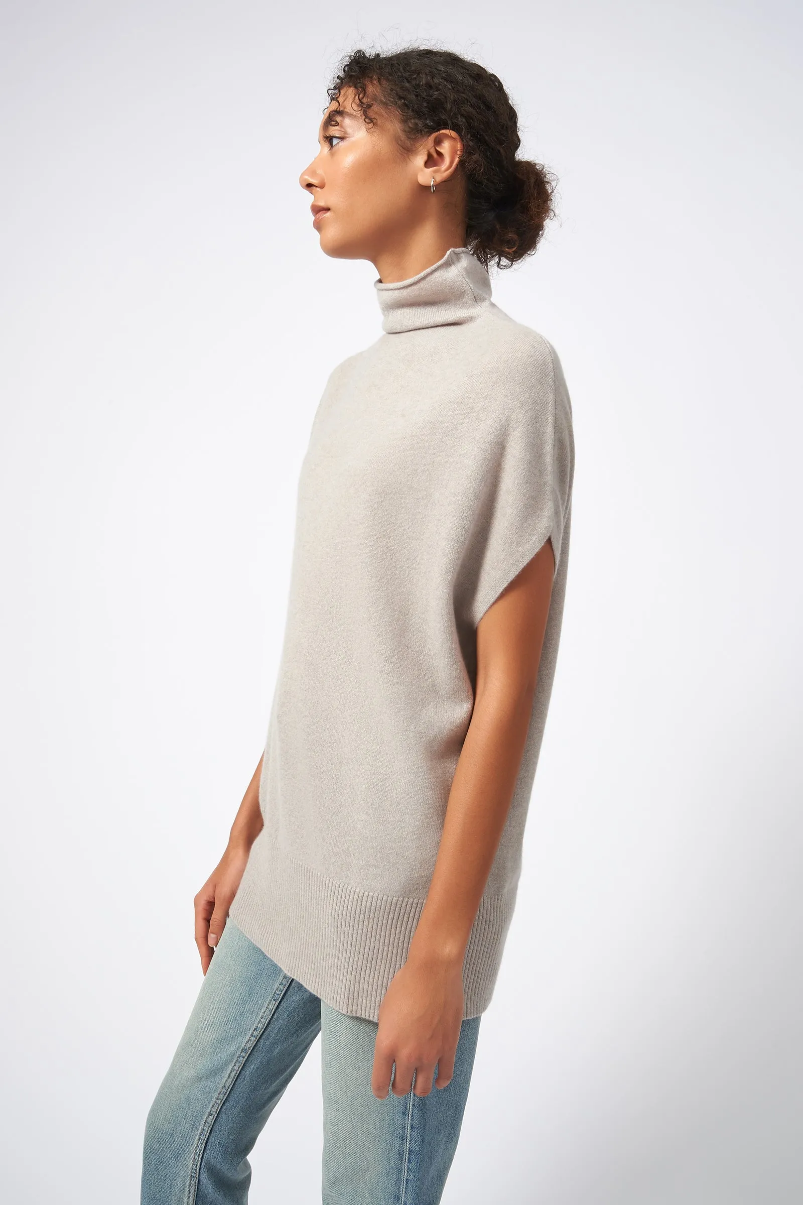 Cashmere Funnelneck - Agate