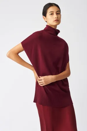 Cashmere Funnelneck - Bordeaux