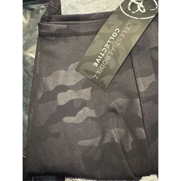 Celestial Bodiez NWT Power Bike Shorts in 'Black Camo’ Size Small