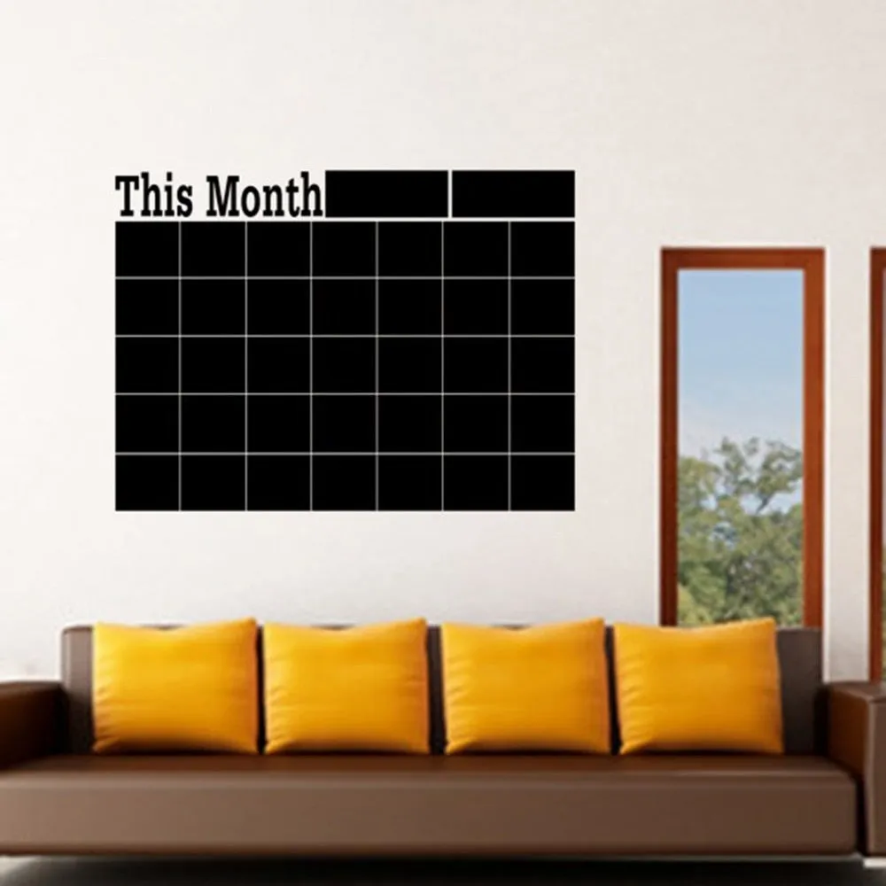Chalkboard Wall Calendar Sticker