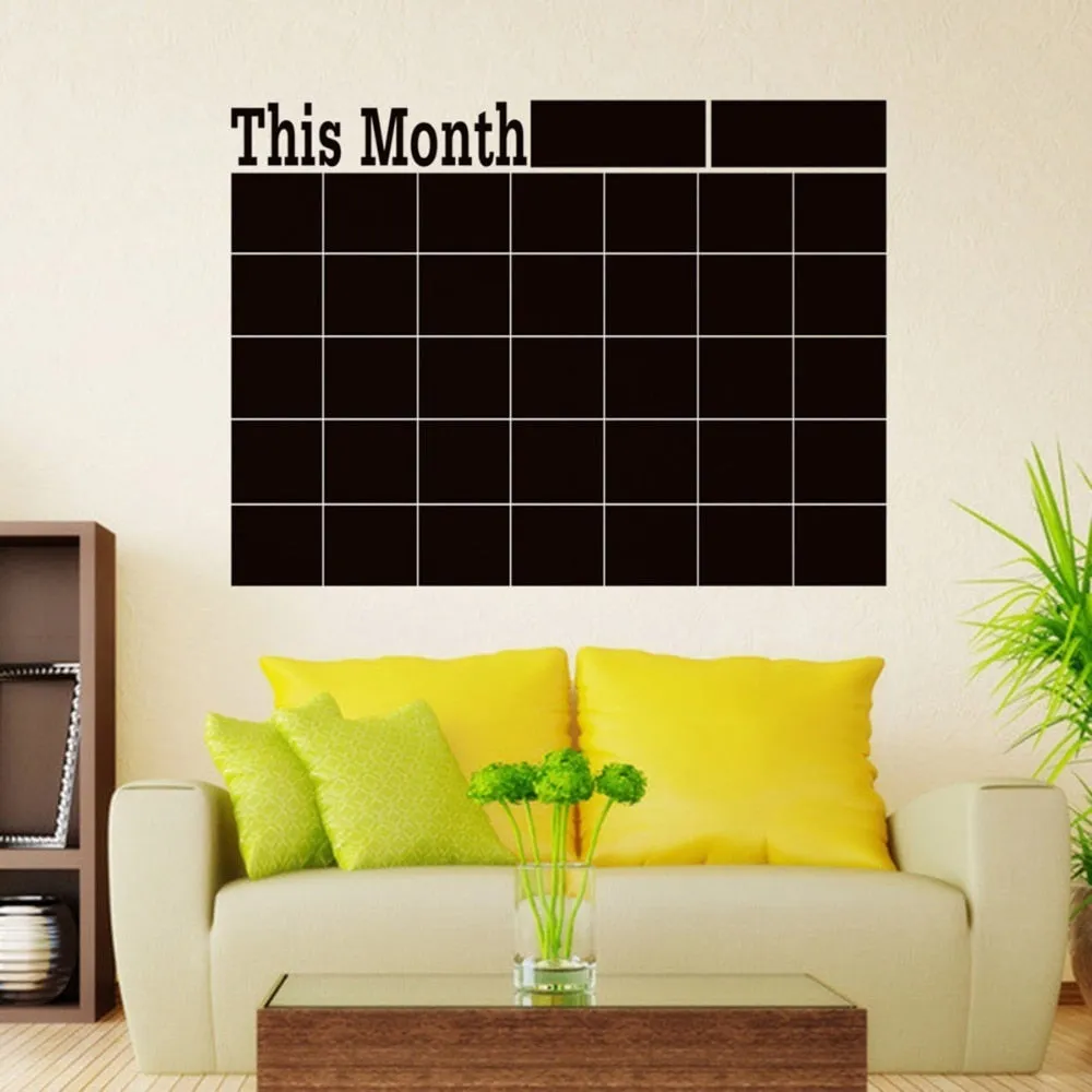 Chalkboard Wall Calendar Sticker