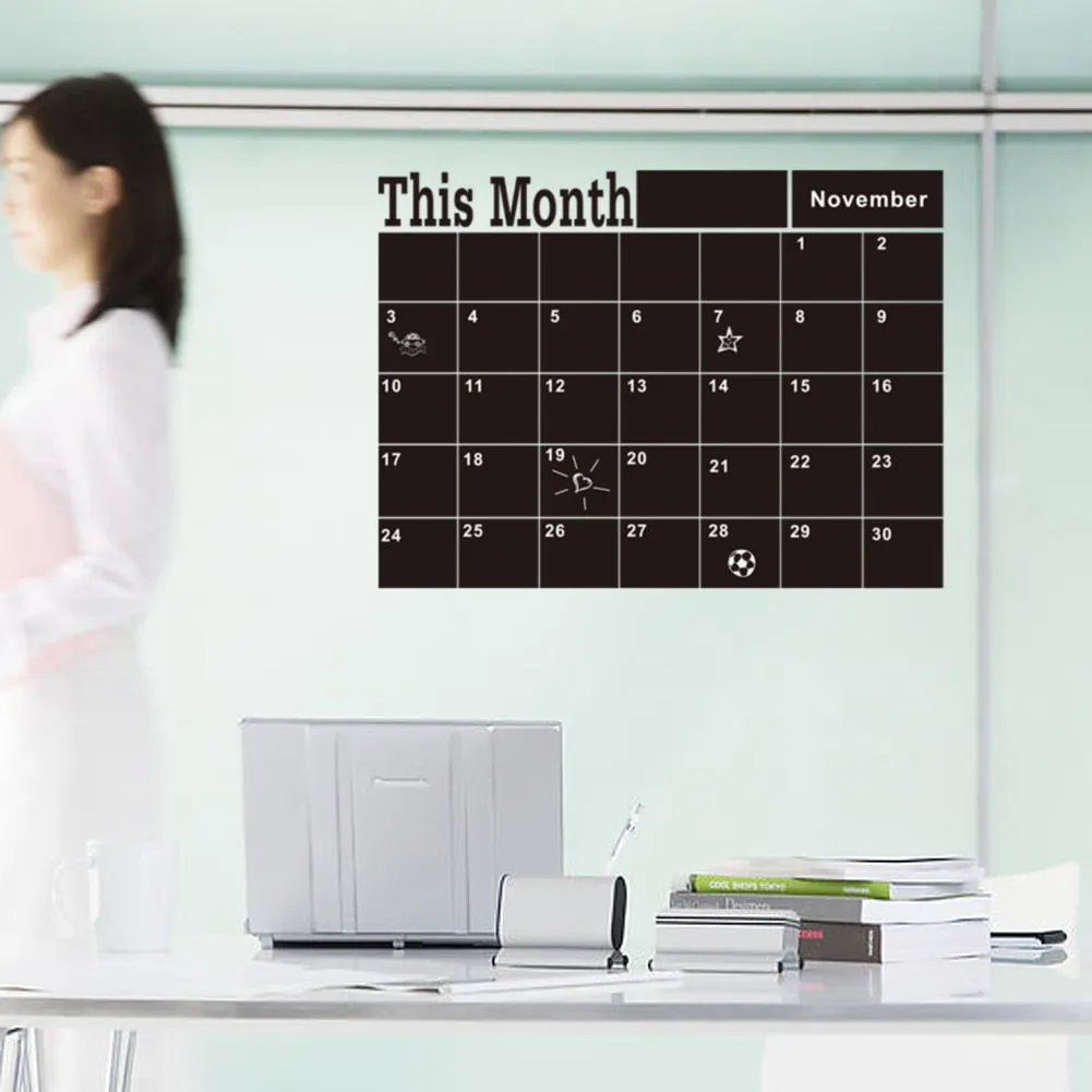 Chalkboard Wall Calendar Sticker