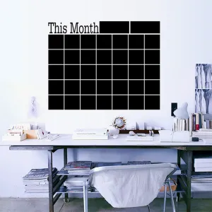 Chalkboard Wall Calendar Sticker