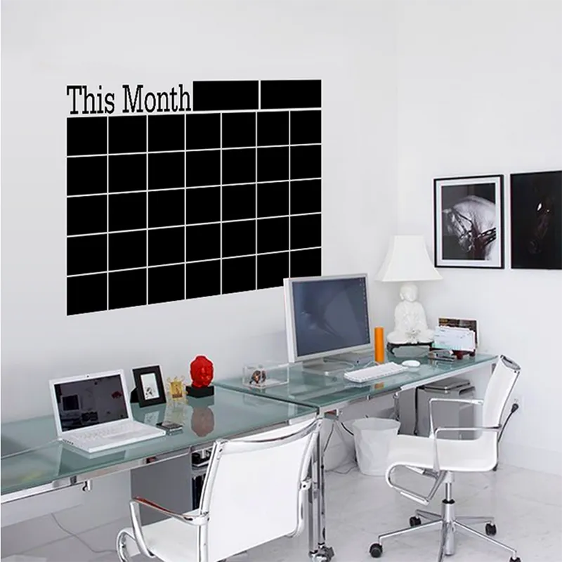 Chalkboard Wall Calendar Sticker