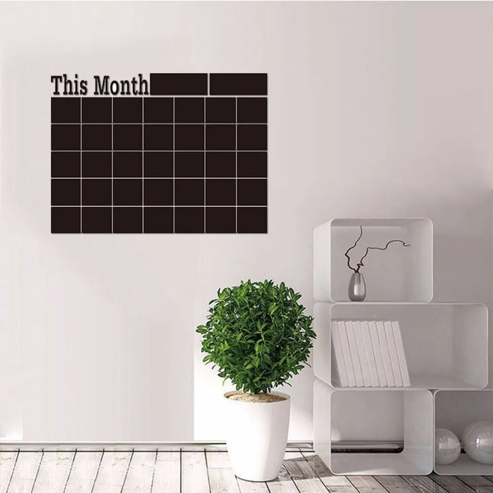 Chalkboard Wall Calendar Sticker