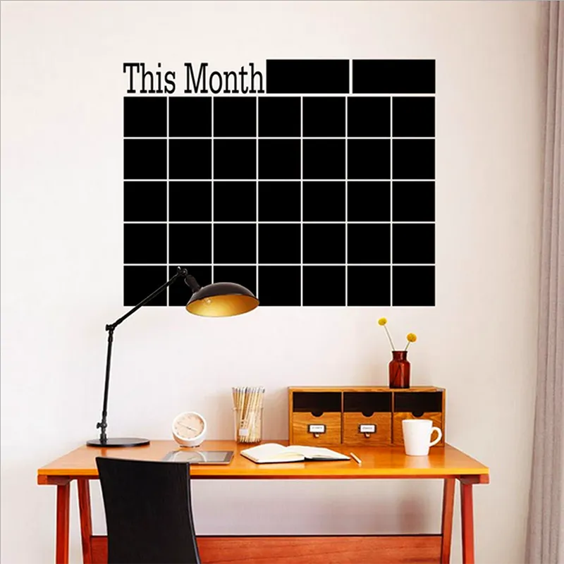 Chalkboard Wall Calendar Sticker