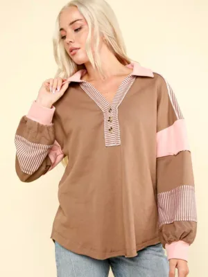 Change the Pace Top: Mocha