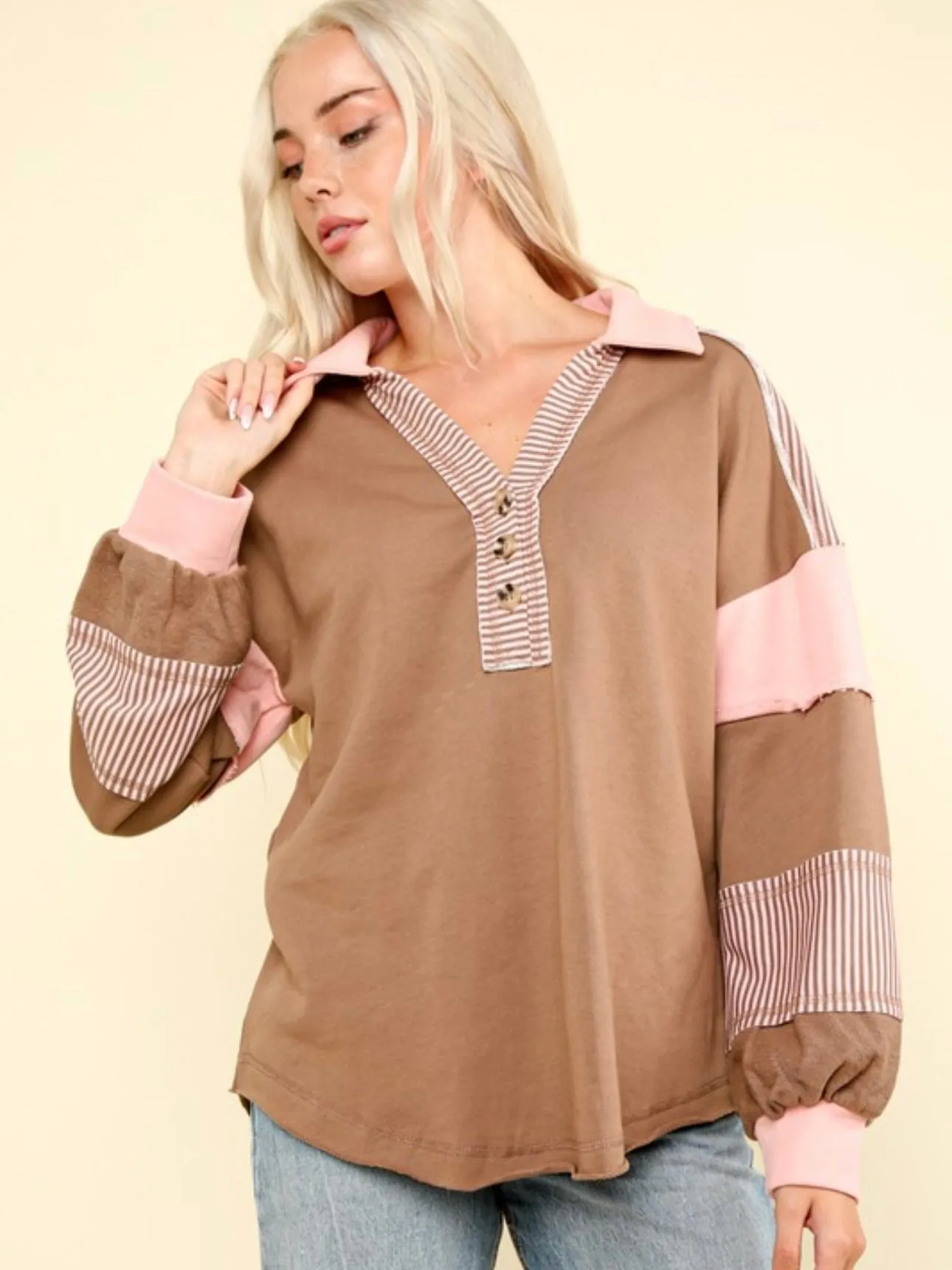 Change the Pace Top: Mocha