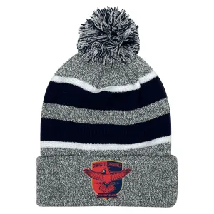 Charlotte Cardinal Rugby Club Hooped Pom-Pom Beanie