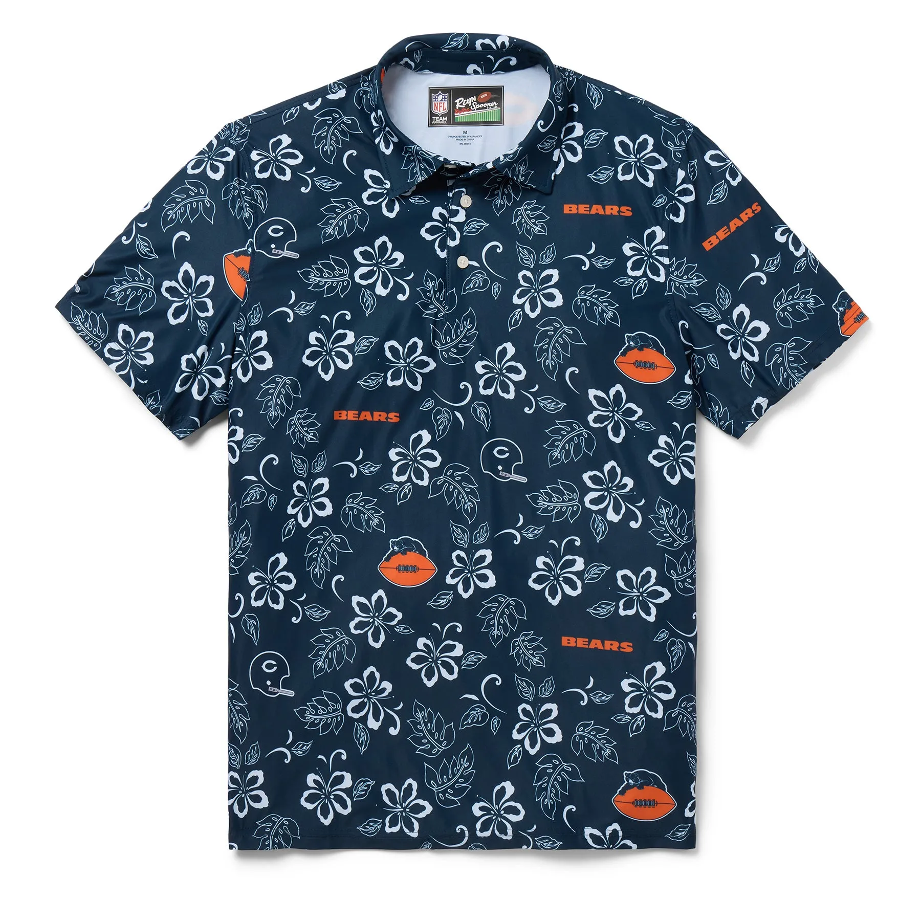 CHICAGO BEARS THROWBACK PERFORMANCE POLO