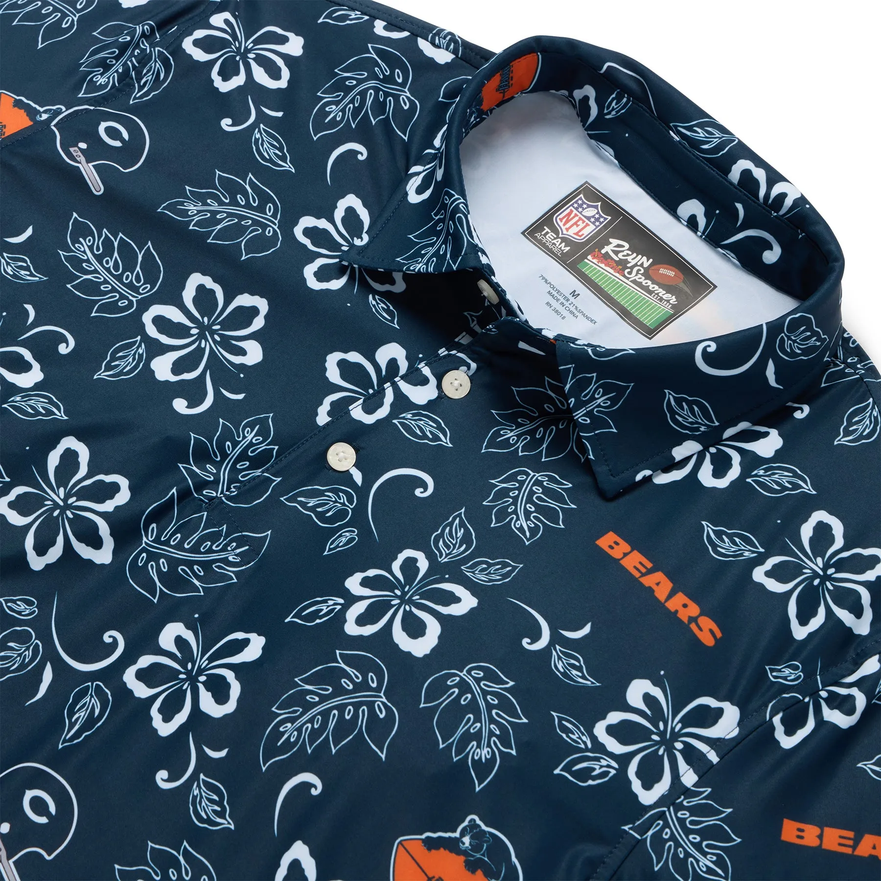 CHICAGO BEARS THROWBACK PERFORMANCE POLO