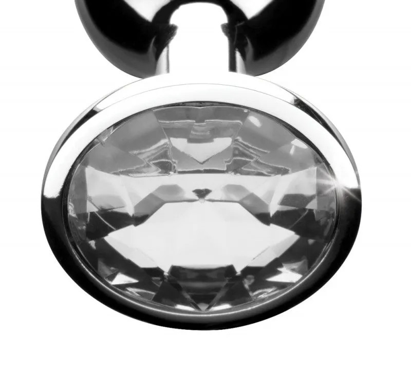 Clear Gem Anal Plug - Medium