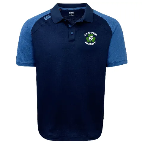 Clover Blue Eagles Rugby Elite Polo by Canterbury
