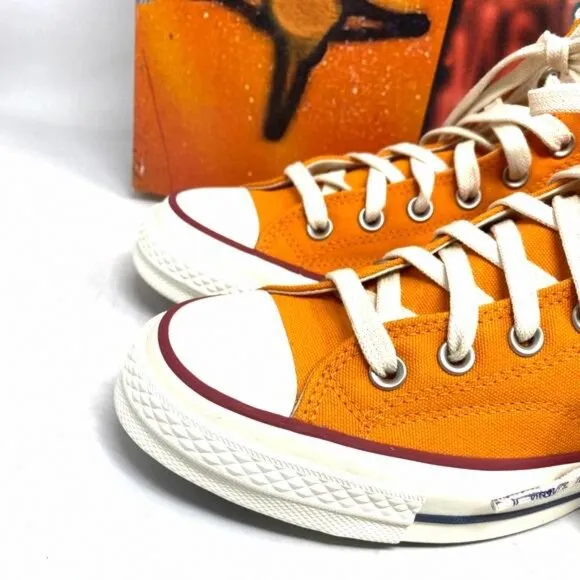 Converse x Come Tees Chuck 70 Shoes Sun Orange Canvas A01762C High Sneakers Men