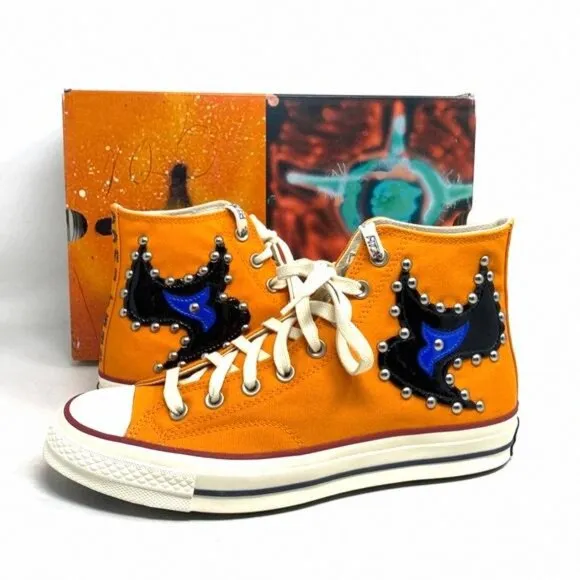 Converse x Come Tees Chuck 70 Shoes Sun Orange Canvas A01762C High Sneakers Men