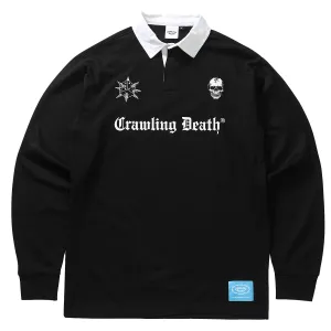 Crawling Death - Spike Dice Rugby Shirt Black