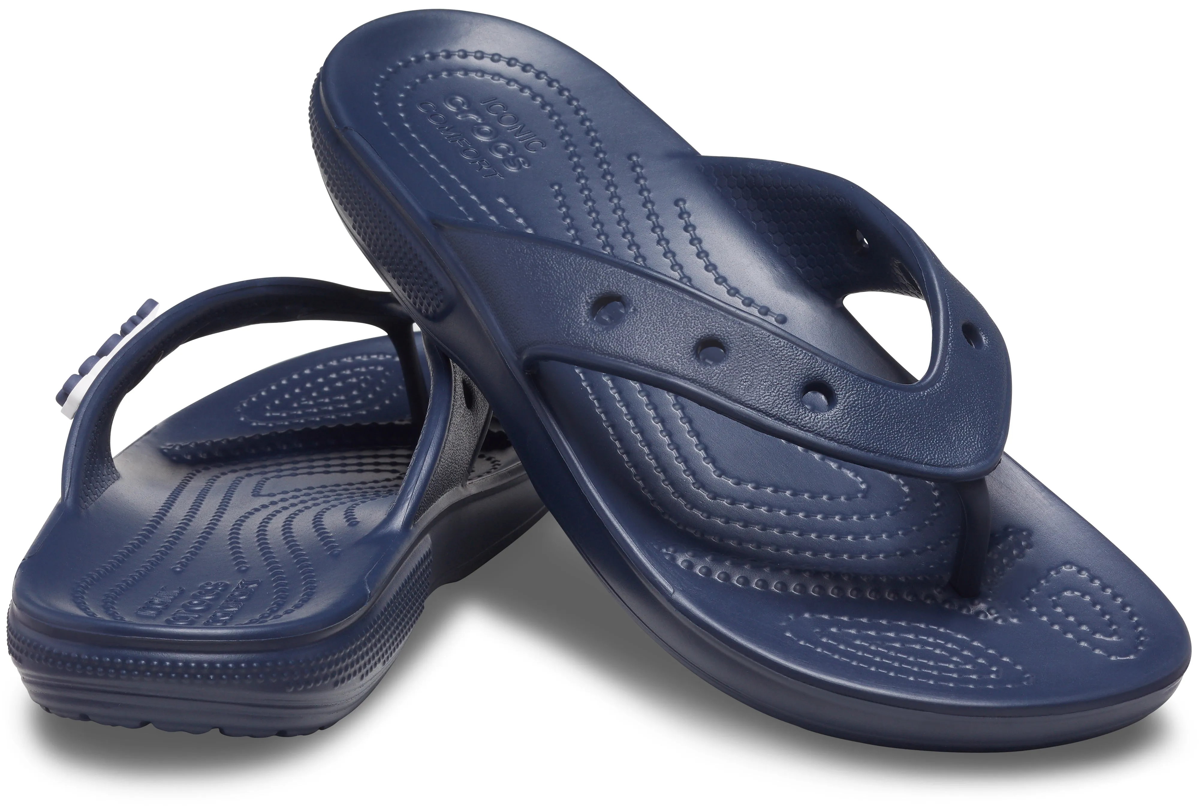 Crocs Adults Unisex Classic Flip Flops In Navy