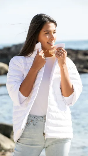 Crop Sleeve Puffer Jacket