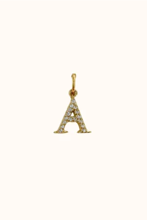 Cubic Initial Charm (Stainless Steel)