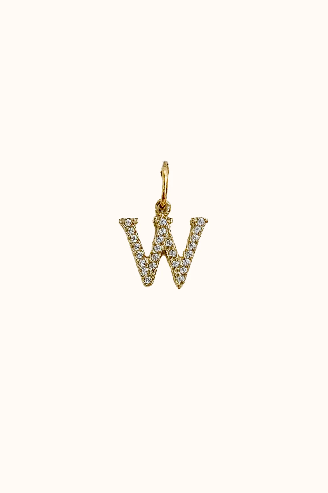 Cubic Initial Charm (Stainless Steel)