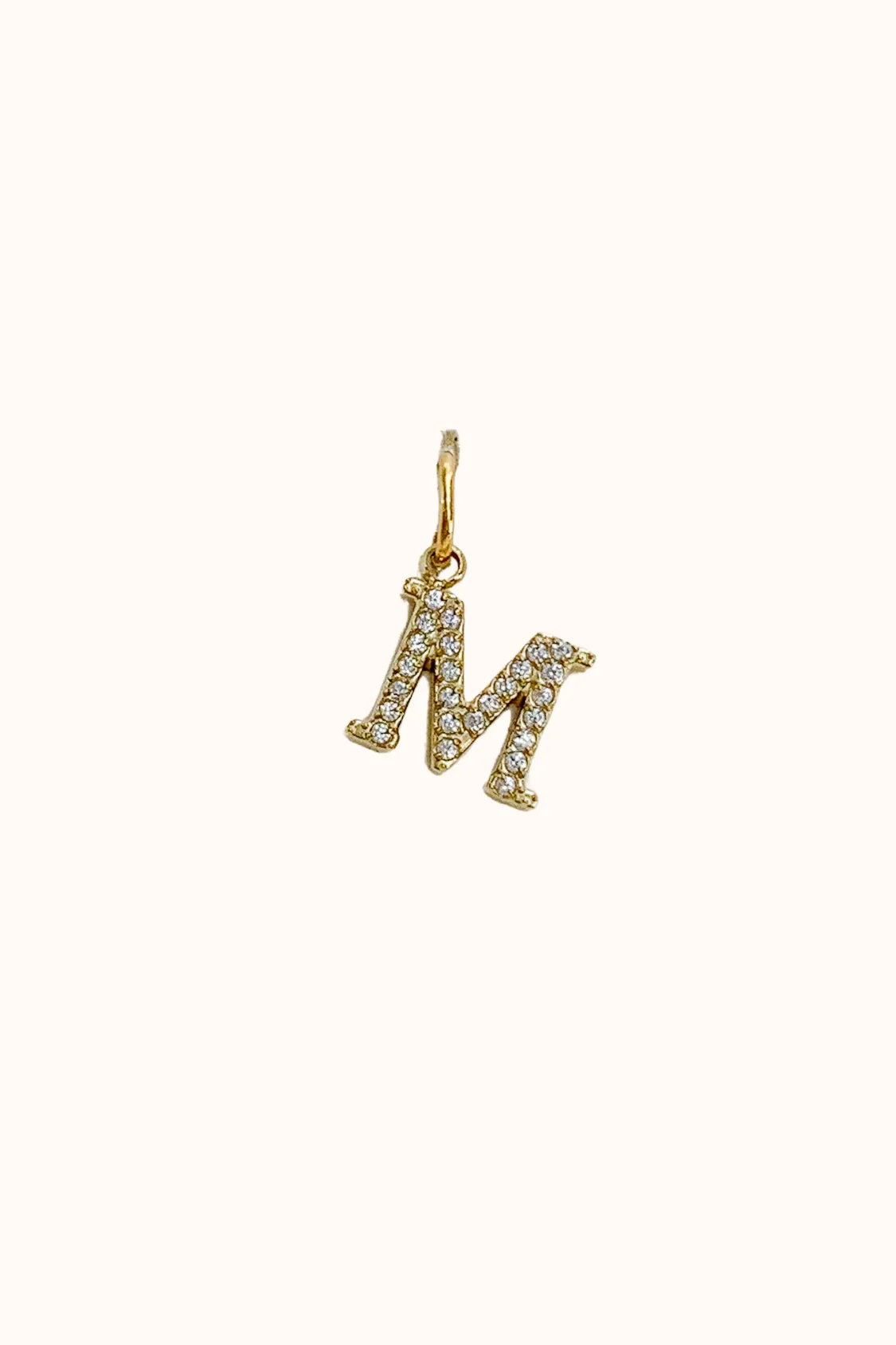 Cubic Initial Charm (Stainless Steel)