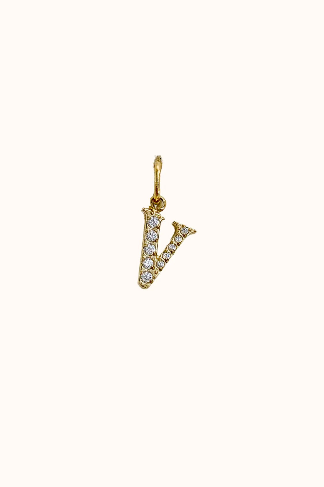Cubic Initial Charm (Stainless Steel)