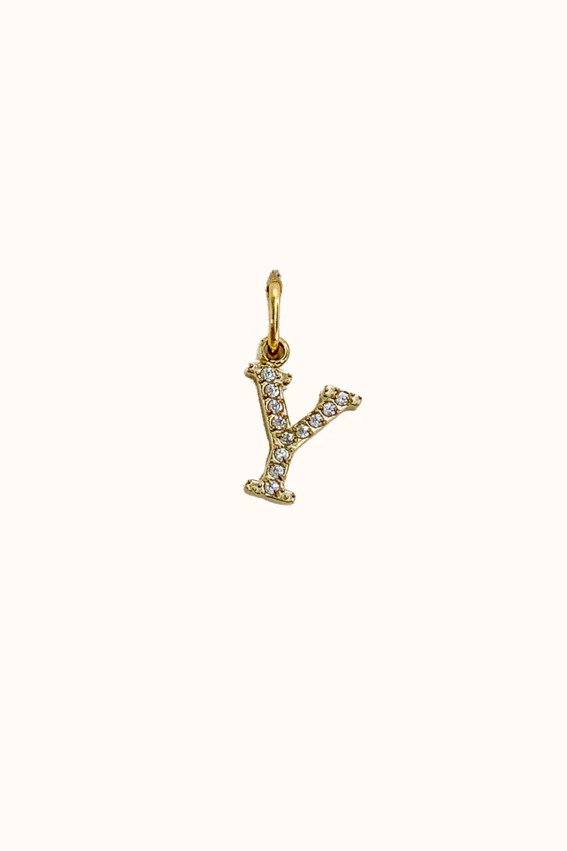 Cubic Initial Charm (Stainless Steel)