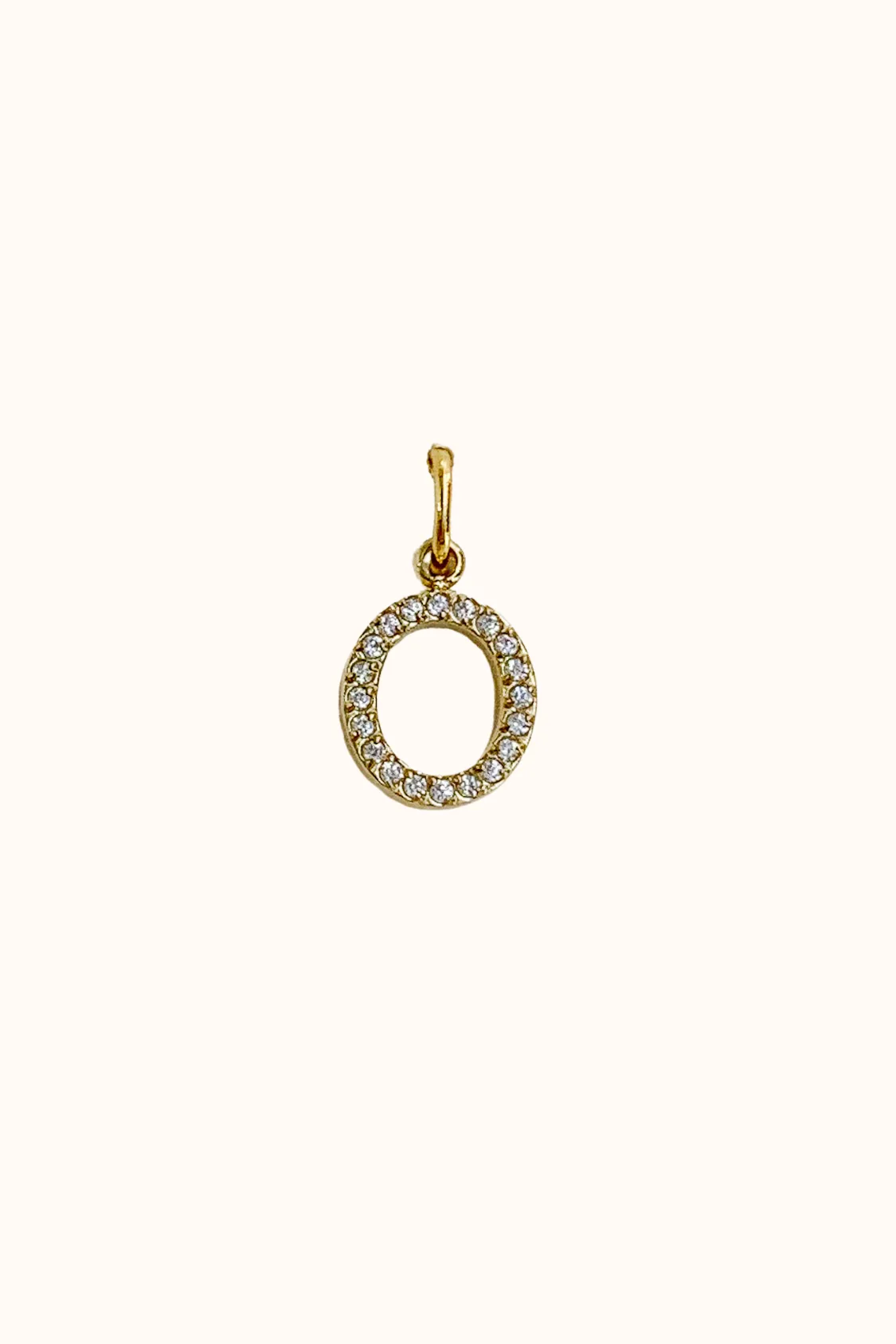 Cubic Initial Charm (Stainless Steel)