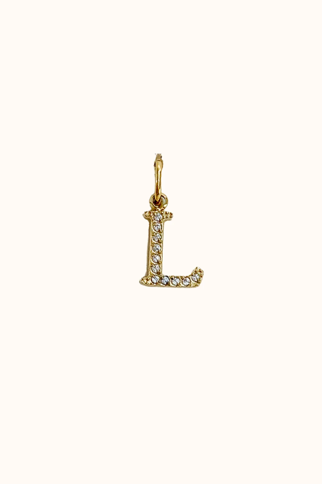 Cubic Initial Charm (Stainless Steel)