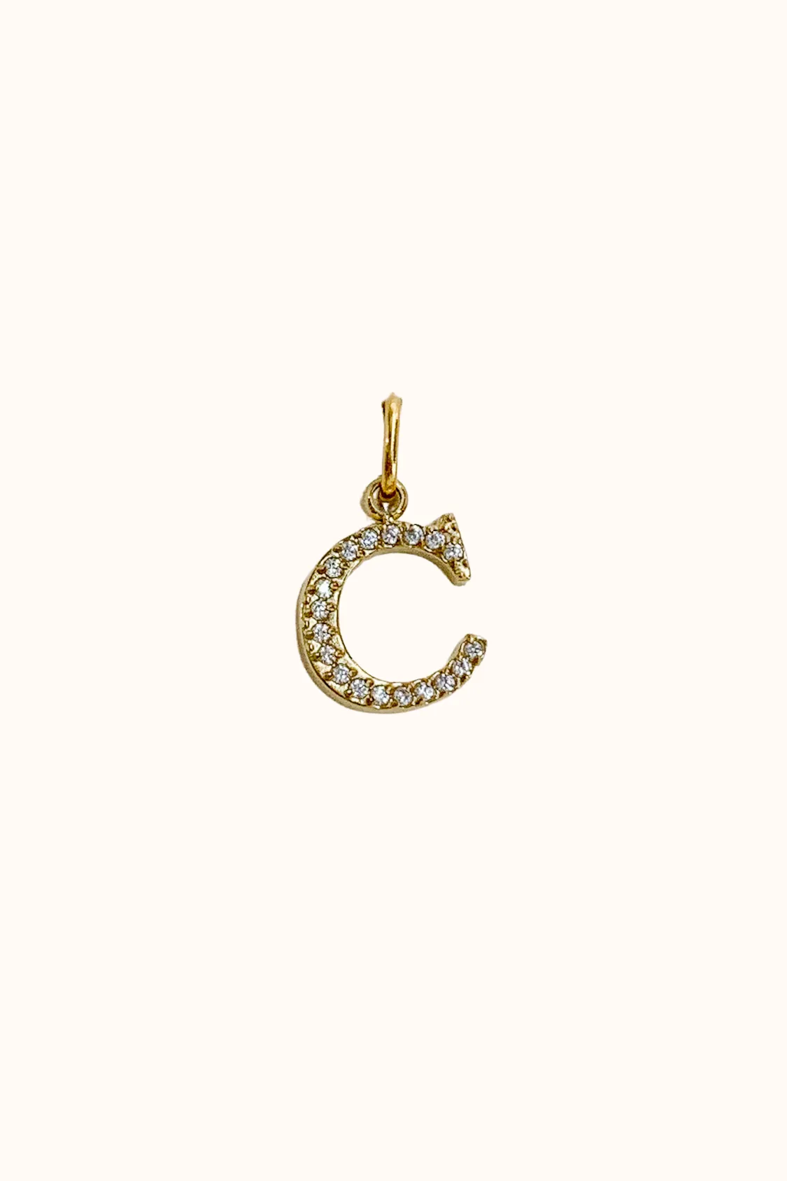 Cubic Initial Charm (Stainless Steel)