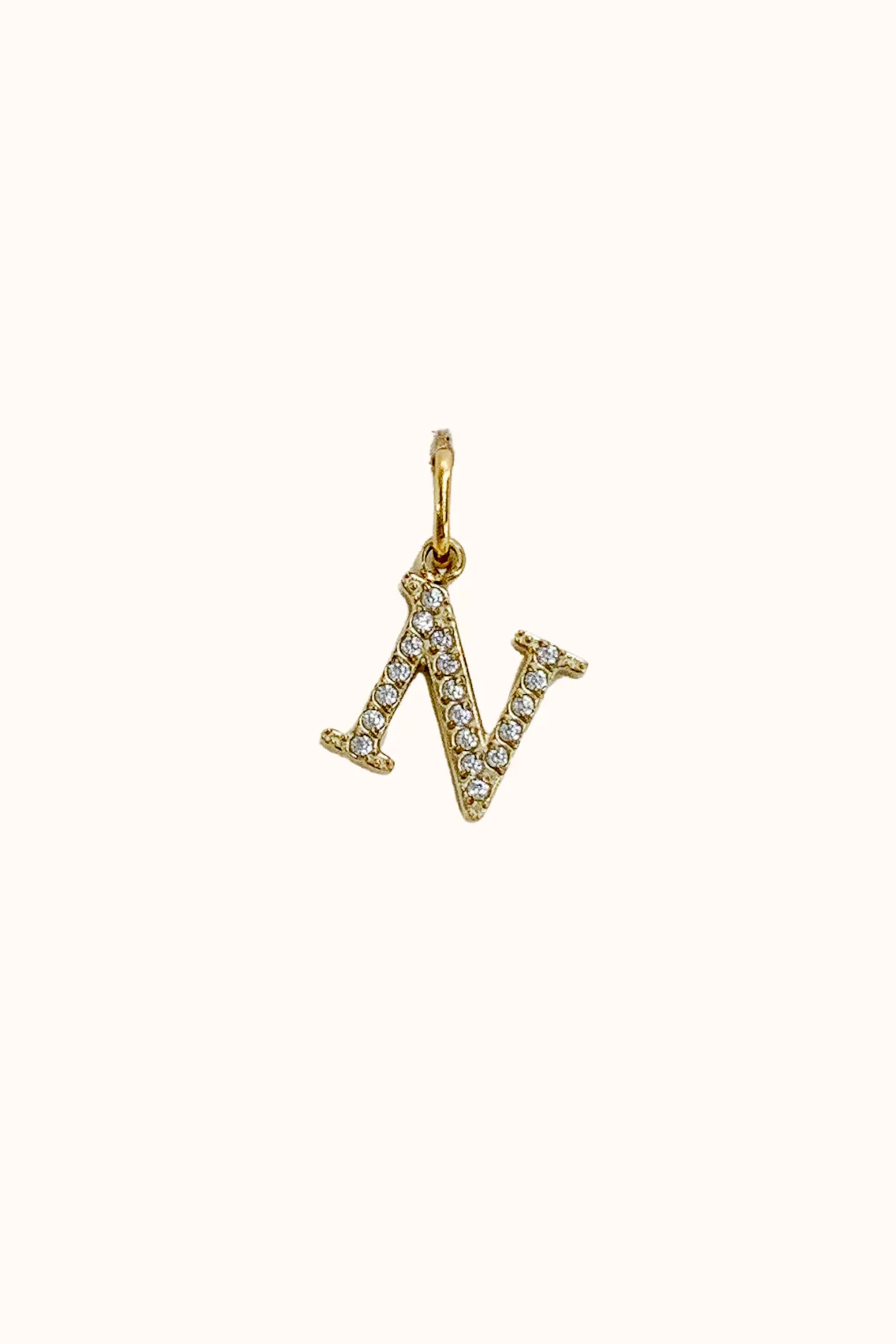 Cubic Initial Charm (Stainless Steel)