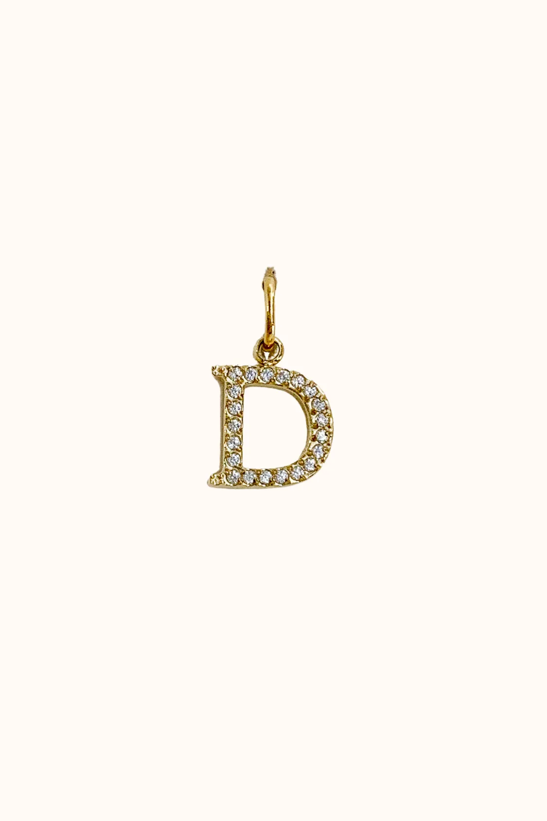 Cubic Initial Charm (Stainless Steel)
