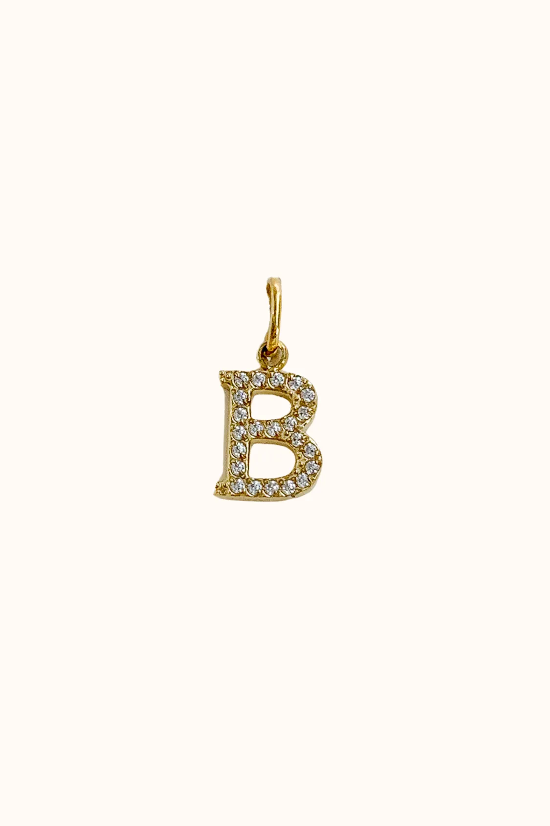 Cubic Initial Charm (Stainless Steel)
