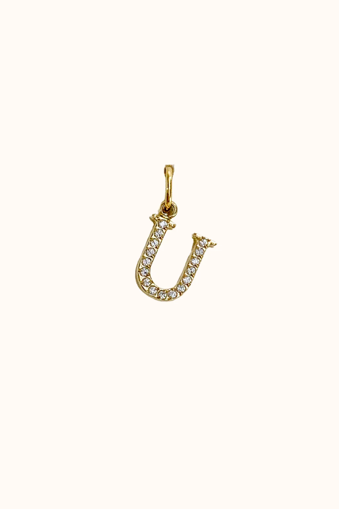 Cubic Initial Charm (Stainless Steel)