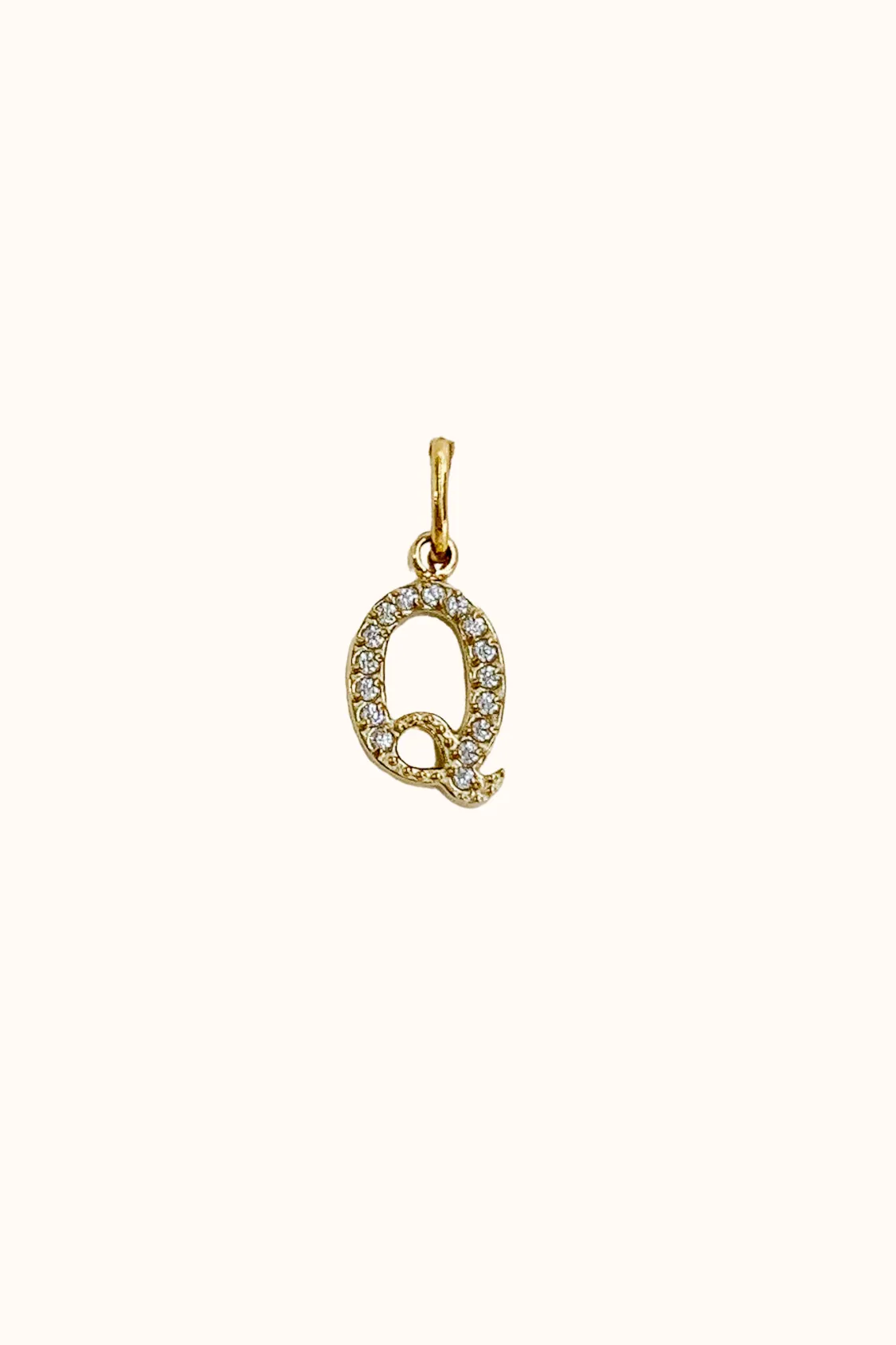 Cubic Initial Charm (Stainless Steel)