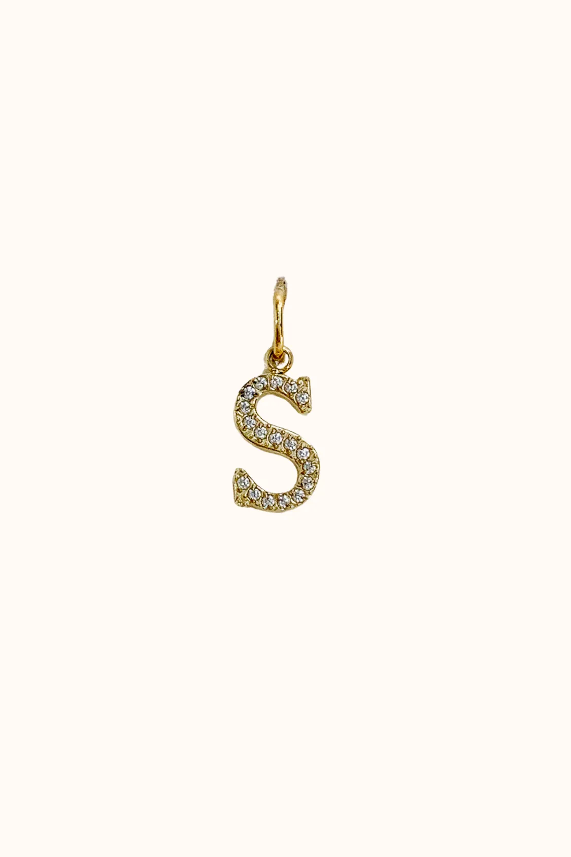 Cubic Initial Charm (Stainless Steel)