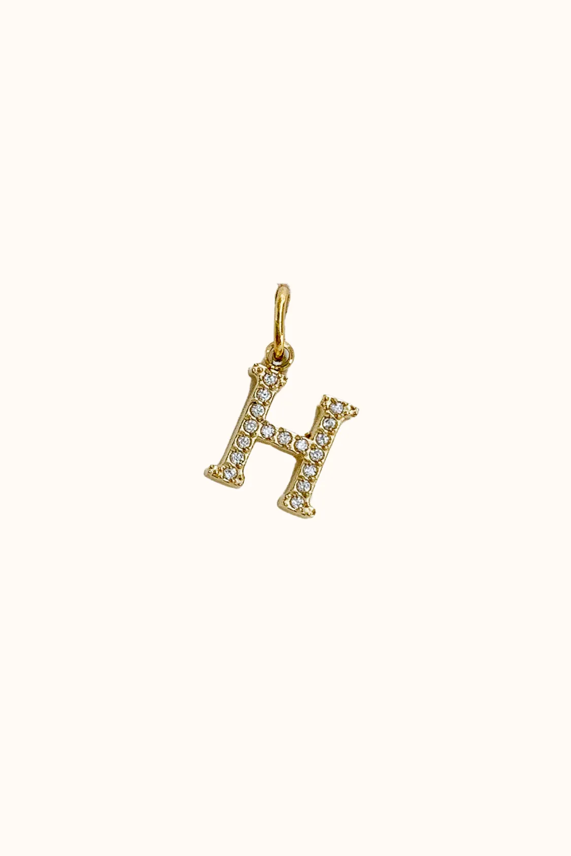 Cubic Initial Charm (Stainless Steel)