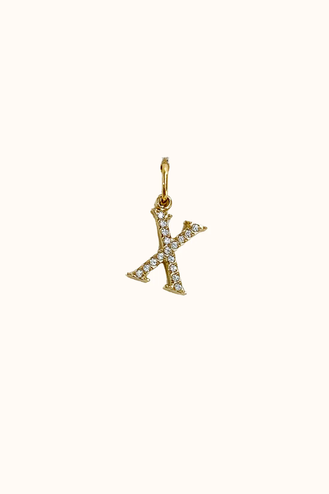 Cubic Initial Charm (Stainless Steel)