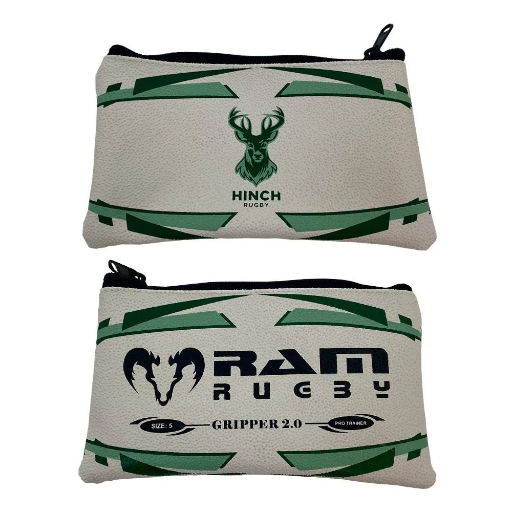 Custom Rugby Ball Pencil Case - 14 week delivery