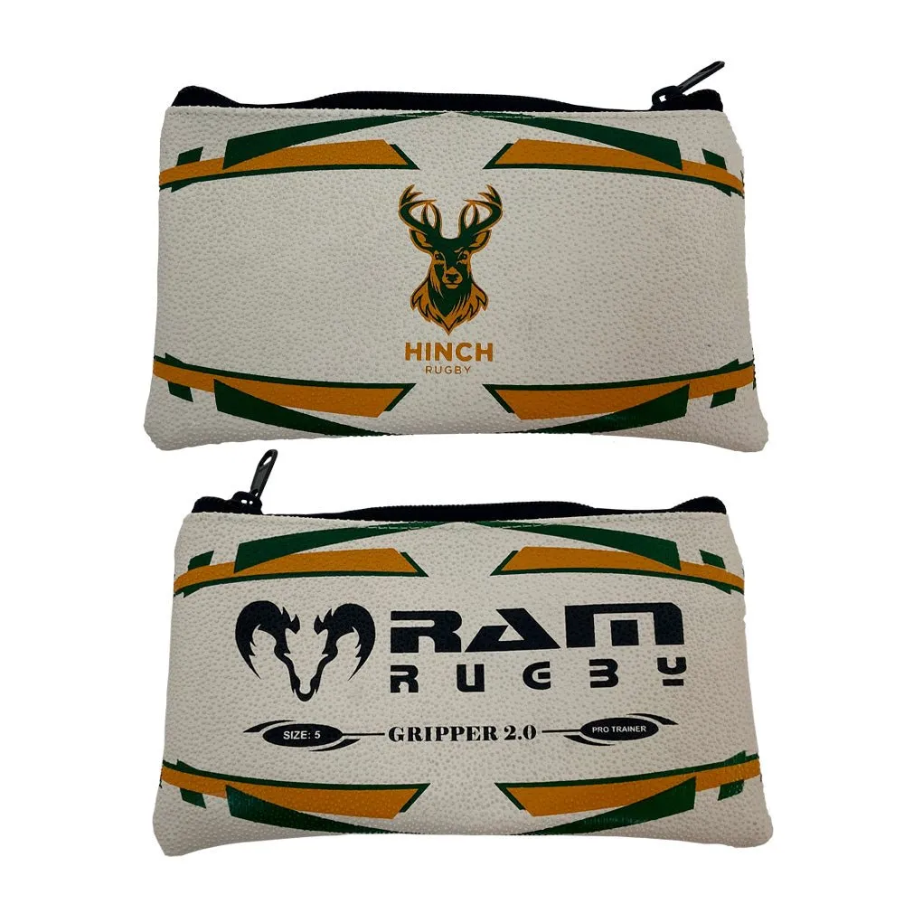 Custom Rugby Ball Pencil Case - 14 week delivery