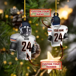 Custom Shaped Ornament - Chicago Bears 2 - 800