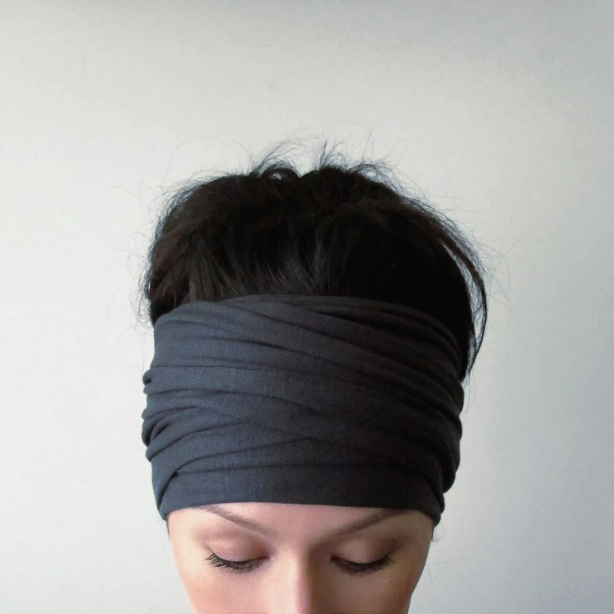 DARK GRAY Head Scarf